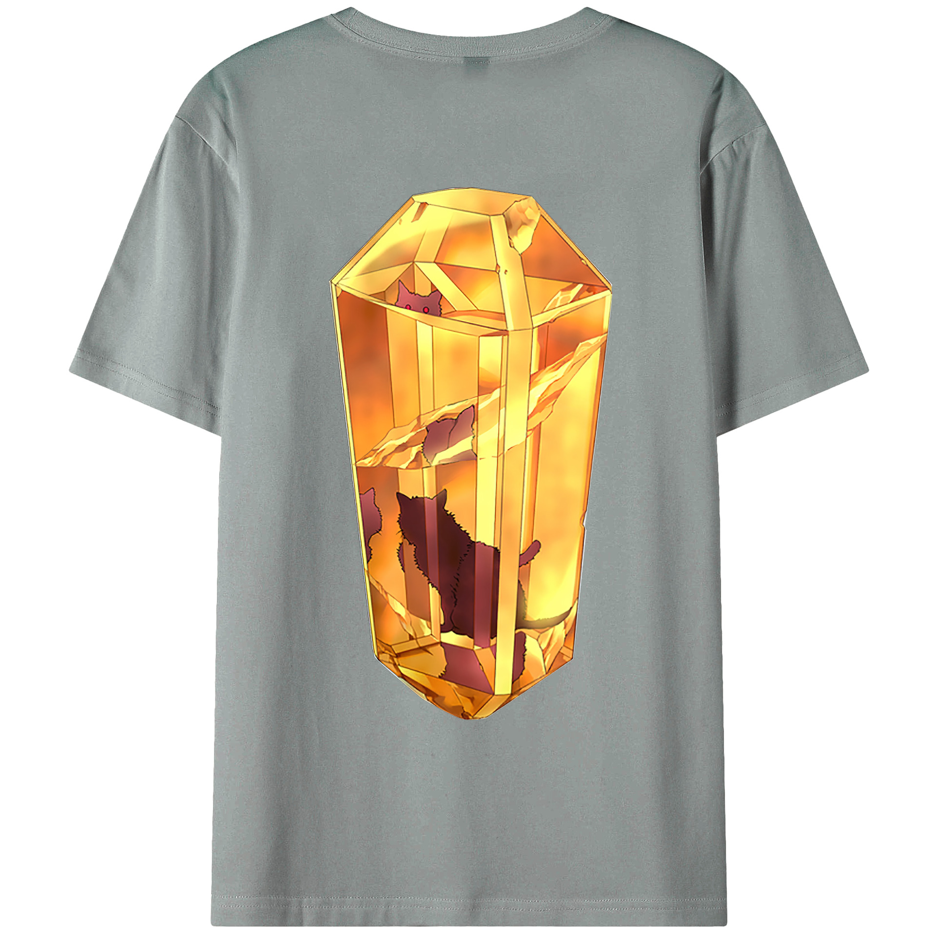 （画像用） 遊☆戯☆王 Yu-Gi-Oh! 綿100％ メンズ半袖Tシャツ（バックプリント） 通気性